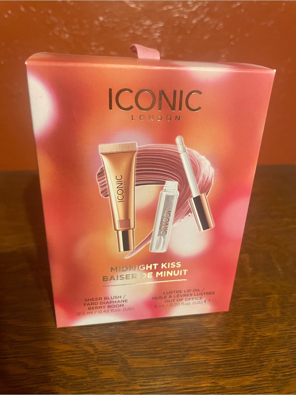 ICONIC London Midnight Kiss Lip oil and blush combo